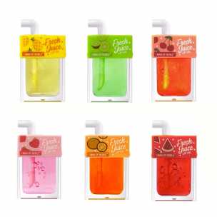 4-color rich fruit lip gloss moisturizes and nourishes the lips, making them naturally shiny and easy to apply. Mirror lip oil