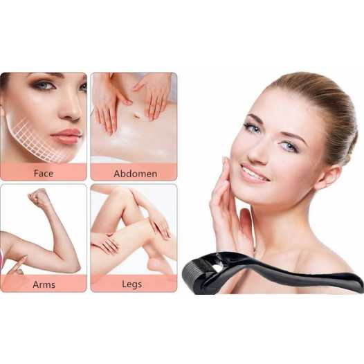 0.2/0.25/0.3mm Derma Roller for Hair Beard Grow Facial Skin Face 540 Microneedles Cosmetic Beauty Instrument for Women and Man
