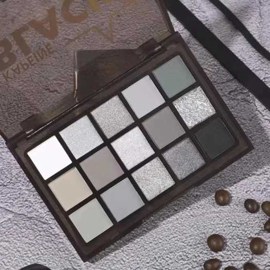 15-Color Matte Pearlescent Eyeshadow Palette with Fine, Natural, Long-Lasting Color and Easy to Apply