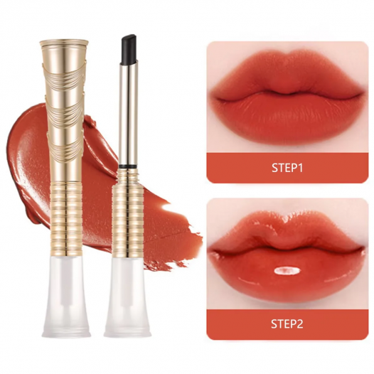 3-Color 2-in-1Moisturizing Lip Gloss Lip Oil, Light Fit, Breathable, Delicate, Long-Lasting and Portable