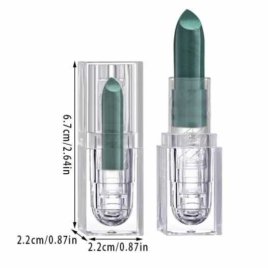 Waterproof glitter lipstick sexy black lipstick glitter lipstick makeup Halloween non stick cup lipstick