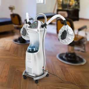 2025 Vertical Steamer Professional Hair Care Machine with Heating Steam Cap Hair Processor with Wheels