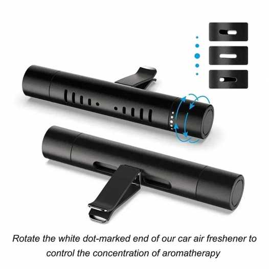 Car Fragrance Custom Vent Clip Cylindrical Essential Oil Car Diffuser Vent Clip with 1/10 Refill Sticks for Auto Office Kitchen