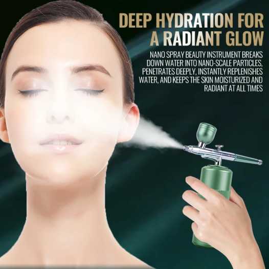 Professional Nano Spray Oxygen Facial Machine for Deep Hydration & Makeup Application – Portable Home Beauty Device LESEN