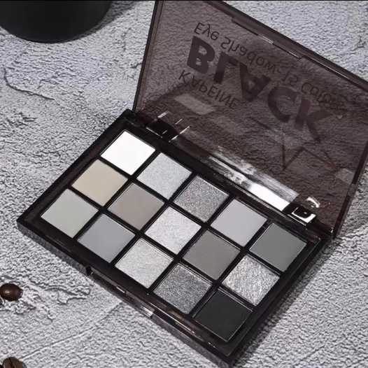 15-Color Matte Pearlescent Eyeshadow Palette with Fine, Natural, Long-Lasting Color and Easy to Apply