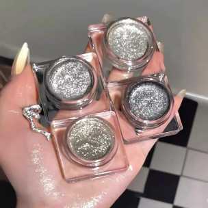 Monochrome Glitter Eyeshadow Pearlescent Highlighter Powder Makeup Diamond Eye Shadow Palette Bright Shiny Eye Makeup Cosmetics
