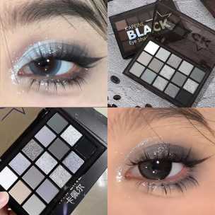 15-Color Matte Pearlescent Eyeshadow Palette with Fine, Natural, Long-Lasting Color and Easy to Apply