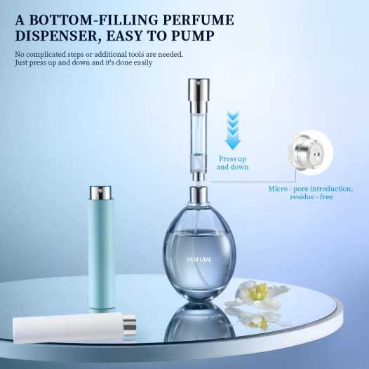 6ml Rotating Perfume Atomizer Portable Bottom-filling Travel Mini Perfume Refillable Bottles Empty Cosmetic Containers Spray