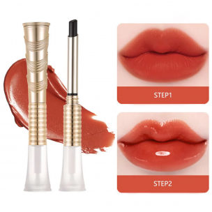 3-Color 2-in-1Moisturizing Lip Gloss Lip Oil, Light Fit, Breathable, Delicate, Long-Lasting and Portable