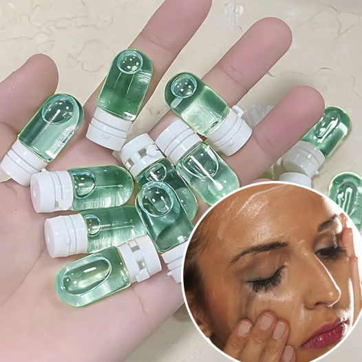 20 Capsules of Green Cleansing Oil for Quick Removal, Refreshing, Emulsifying and Dissolving, Portable