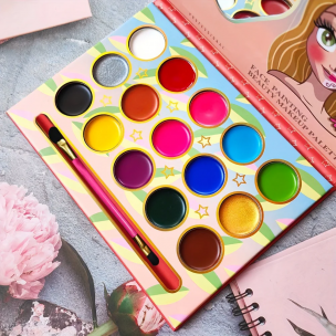 15 color washable color painting Christmas Halloween makeup stage oil face eye shadow cream graffiti body painting